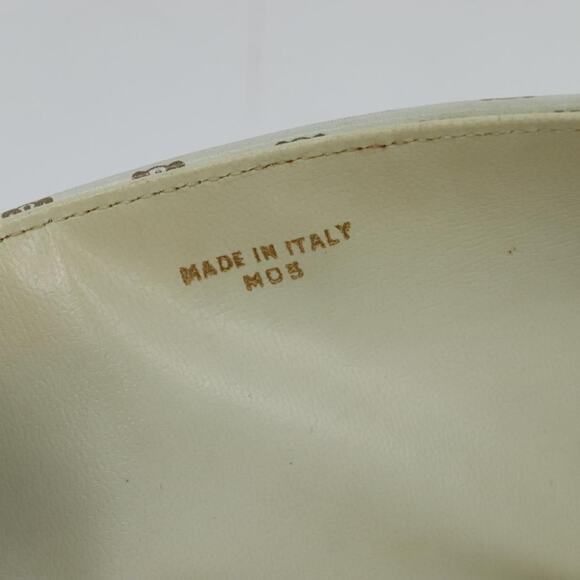 CELINE Macadam Canvas Shoulder Bag White Gold - Picture 13 of 13